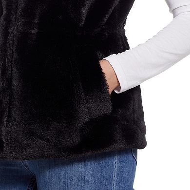 Women's Weathercast Cinched Faux Fur Vest