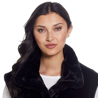 Women's Weathercast Cinched Faux Fur Vest