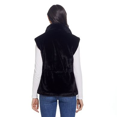 Women's Weathercast Cinched Faux Fur Vest