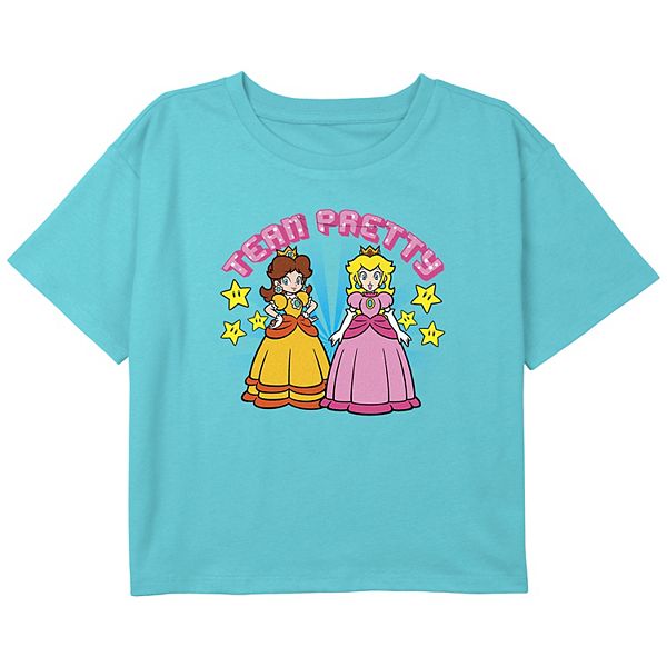 Girls 716 Nintendo Super Mario Princess Daisy Peach Team Pretty Boxy