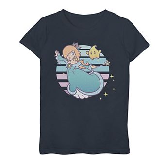 Girls 7-16 Nintendo Super Mario Galaxy Rosalina And Luma Round Portrait Graphic Tee