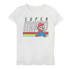 White Super Mario Brothers Clothing