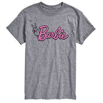Big & Tall Barbie® Leopard Logo Graphic Tee