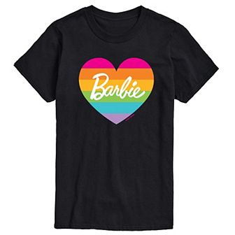 Big & Tall Barbie® Pride Rainbow Graphic Tee
