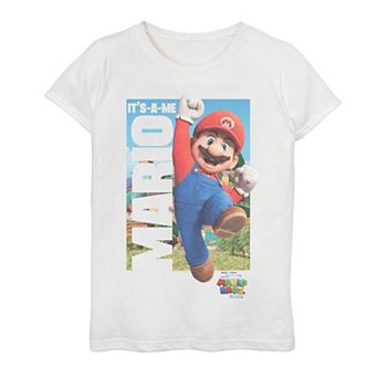 Girls 7-16 The Super Mario Bros Movie Iconic Phrase Graphic Tee