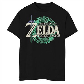 Boys 8-20 Nintendo The Legend of Zelda Tears of the Kingdom Videogame Logo Graphic Tee