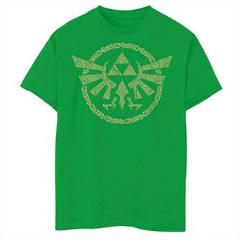 Boys 8-20 Nintendo The Legend of Zelda Ancient Golden Hyrule Crest Graphic Tee