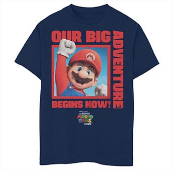 Boys 8-20 Nintendo The Super Mario Bros Movie Red Mario Husky Tee