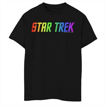 Boys Star Trek Rainbow Logo Graphic Tee