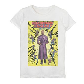 Girls 7-16 Guardians Of The Galaxy Vol. 3 Comic-book Style Cover Graphic Tee