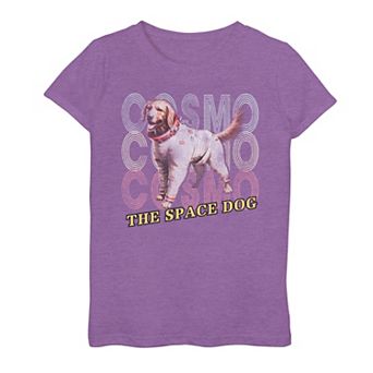 Girls 7-16 Guardians Of The Galaxy Cosmo The Space Dog Graphic Tee