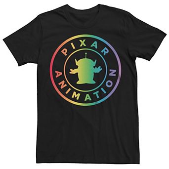 Disney / Pixar's Toy Story Alien Men's Animation Rainbow Logo Graphic Tee
