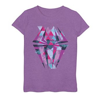 Girls 7-16 Marvel Spider-Man Across The Spider Verse Geometric Spider Symbol Graphic Tee