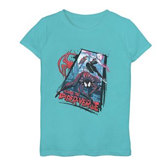 Girls 7-16 Marvel Spider-Man Across The Spider Verse Action Poster Graphic Tee