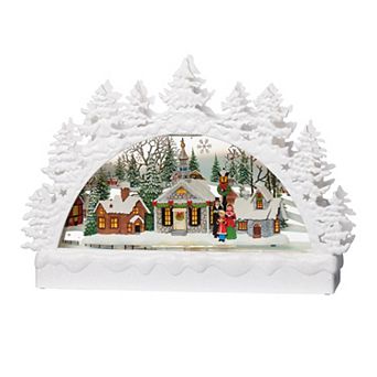 Roman Whimsical Light-Up Christmas Village Table Decor