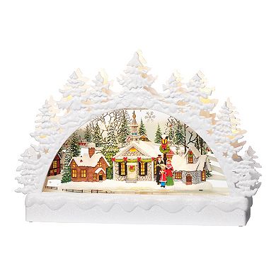 Roman Whimsical Light-Up Christmas Village Table Decor