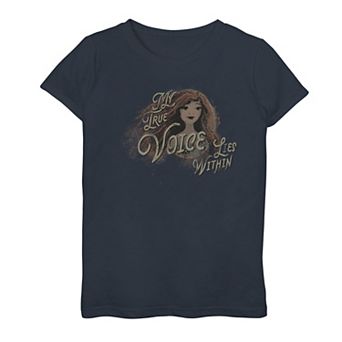 Disney's The Little Mermaid Live Action Girls 7-16 My True Voice Lies Within Graphic Tee