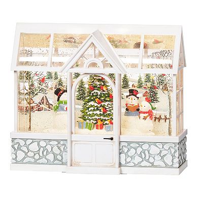 Roman Snowman Choir in Light Up Winter Conservatory