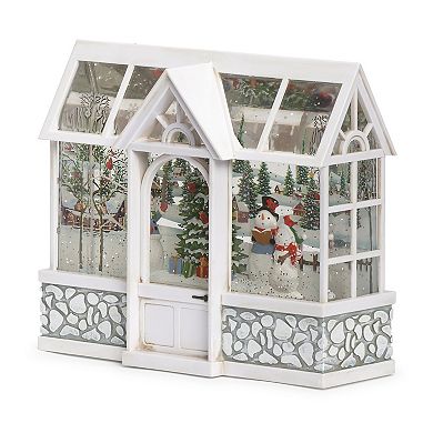 Roman Snowman Choir in Light Up Winter Conservatory