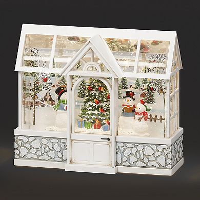 Roman Snowman Choir in Light Up Winter Conservatory