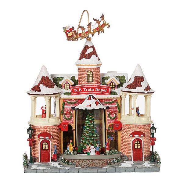 Roman Musical Light Up Christmas Town Center