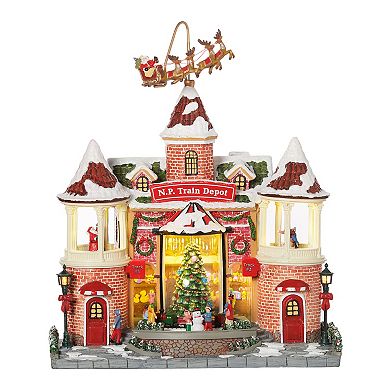 Roman Musical Light Up Christmas Town Center