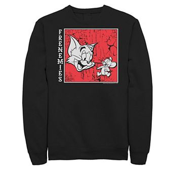 Big & Tall Tom and Jerry Frenemies Street Style Portrait Graphic Fleece