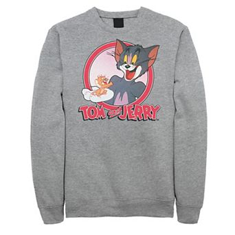 Big & Tall Tom and Jerry Retro Style Portrait Graphic Fleece