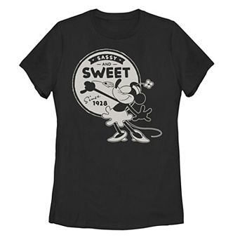 Disney's Minnie Mouse Juniors' Sassy and Sweet Since 1928 Tee