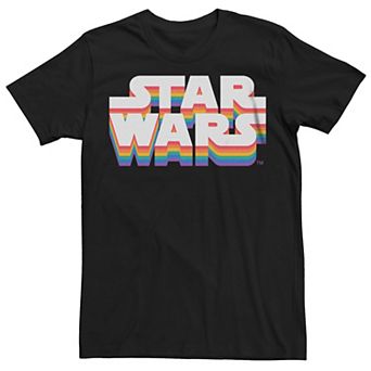 Men's Star Wars Pride Drop Shadow Logo Graphic Tee