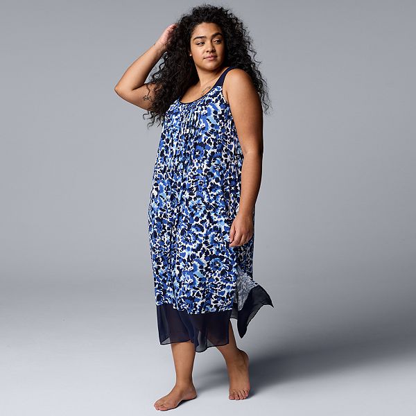 Plus Size Simply Vera Vera Wang Maxi Chemise