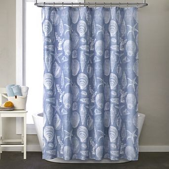 The Big One® Ticking Stripe Shell Shower Curtain