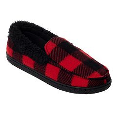 Boys Plaid Fleece Clog Slipper - Cuddl Duds