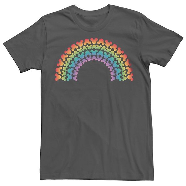 Disney's Mickey Mouse Men's Pride Colo Logo Rainbow Tee