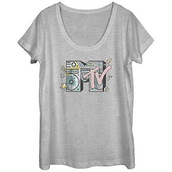 Juniors' MTV Pop Stereo Graphic Tee