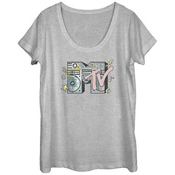 Juniors' MTV Pop Stereo Graphic Tee
