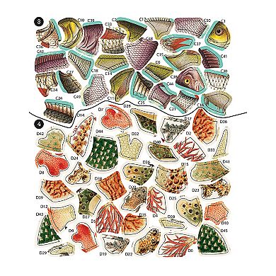 Brain Games Sticker By Number: Vintage Sea Life