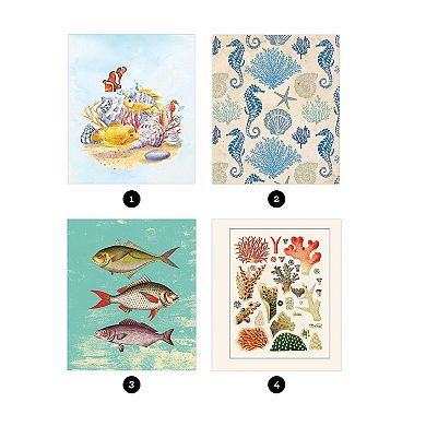 Brain Games Sticker By Number: Vintage Sea Life