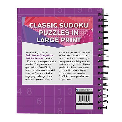 Brain Games Large Print Sudoku Puzzles
