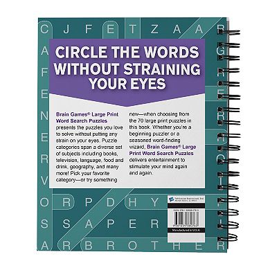 Brain Games Large Print Word Search Puzzles