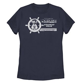 Disney's Mickey Mouse Juniors' Steamboat Willie Title Card Tee