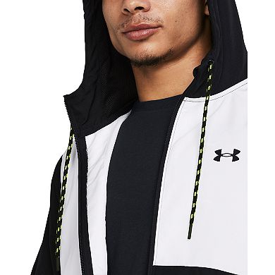 Men's Under Armour Legacy Colorblock Hooded Windbreaker Jacket