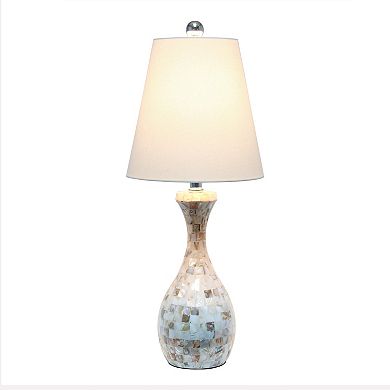 Lalia Home Mosaic Seashell Table Lamp