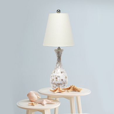 Lalia Home Mosaic Seashell Table Lamp