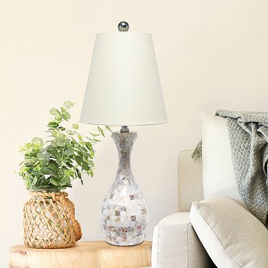Lalia Home Mosaic Seashell Table Lamp