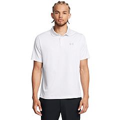 Mens White Under Armour Polos Tops Clothing Kohl s