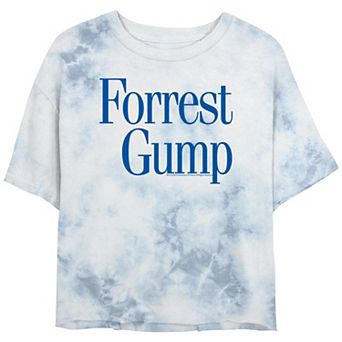 Juniors' Forrest Gump Simple Title Logo Bombard Wash Graphic Tee