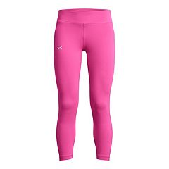 Puma Youth Size L 12-14 Girls Active Wear Athletic Leggings Stretch Pants  Pink