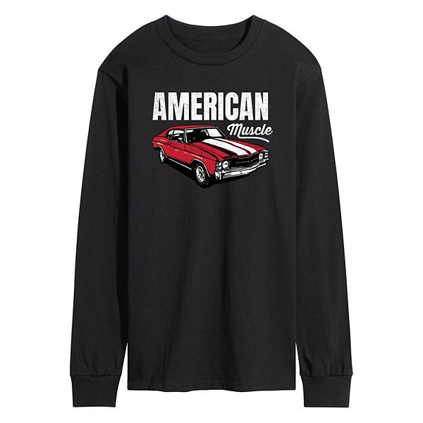 Men's American Muscle Long Sleeve Graphic Tee