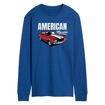 Men's American Muscle Long Sleeve Graphic Tee